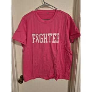 Breast Cancer Fighter T-shirt-Size 2X-NWT